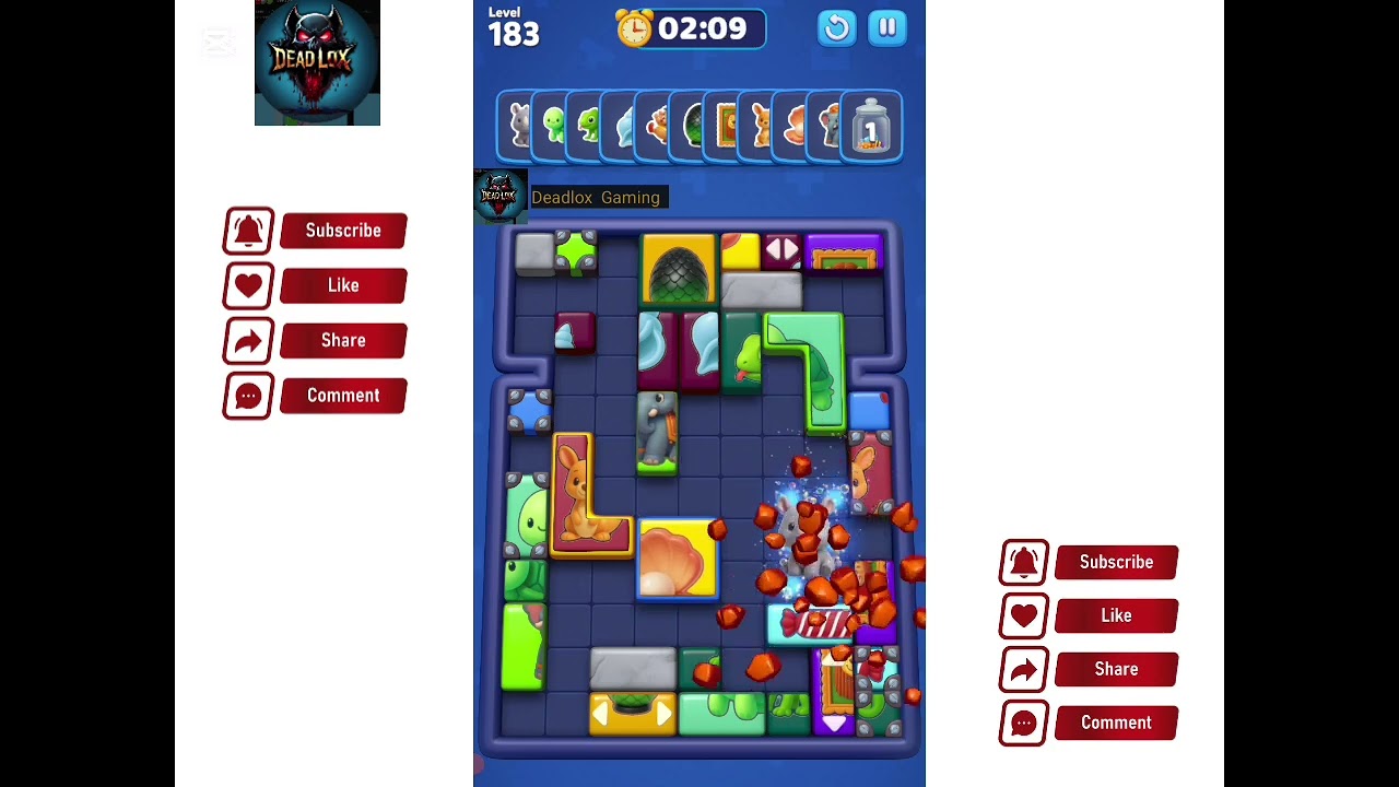 Picture Block Jam Level 183. Walkthrough Gameplay