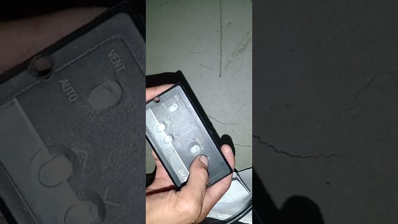 como entra nos paramentros do painel do ar condicionado denso
