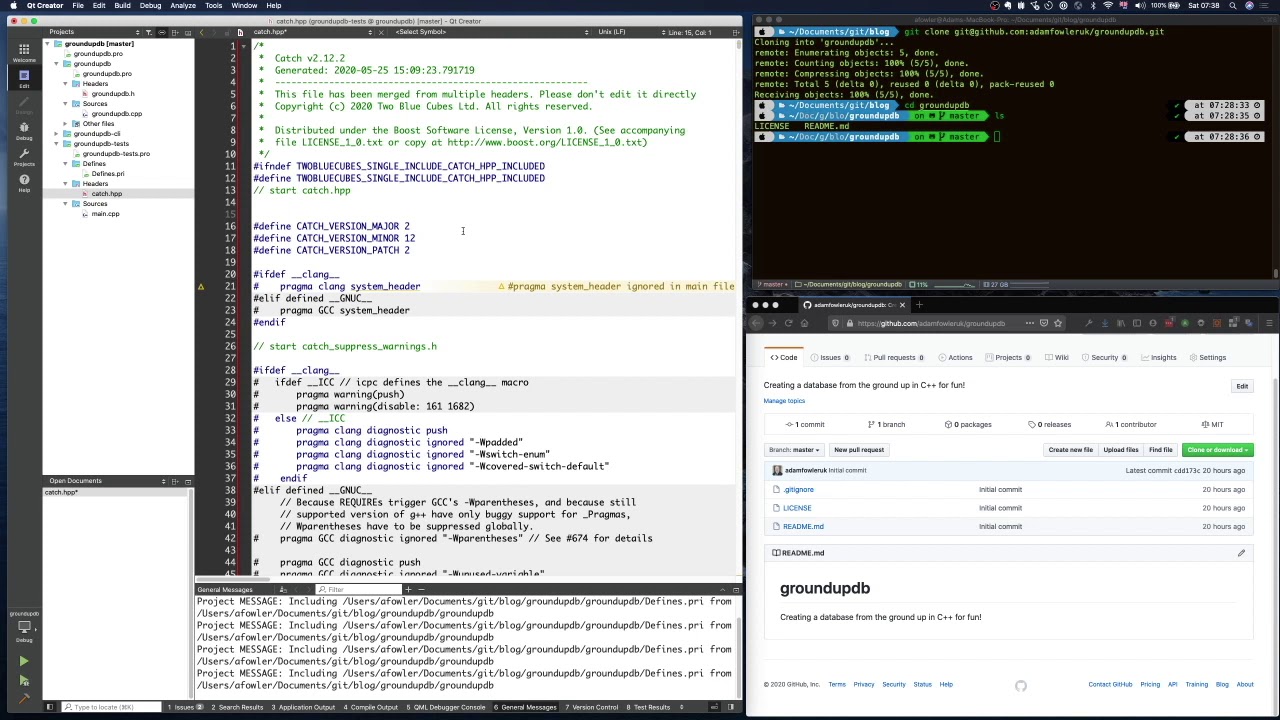 001 Create a Database from the ground up in C++