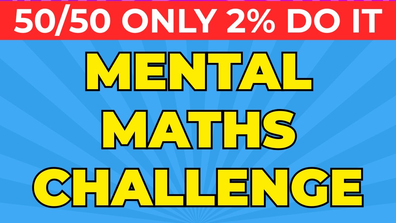 50 Math Questions That Will Test Your Brain 🧠 | Only Geniuses Get 45+ Correct!