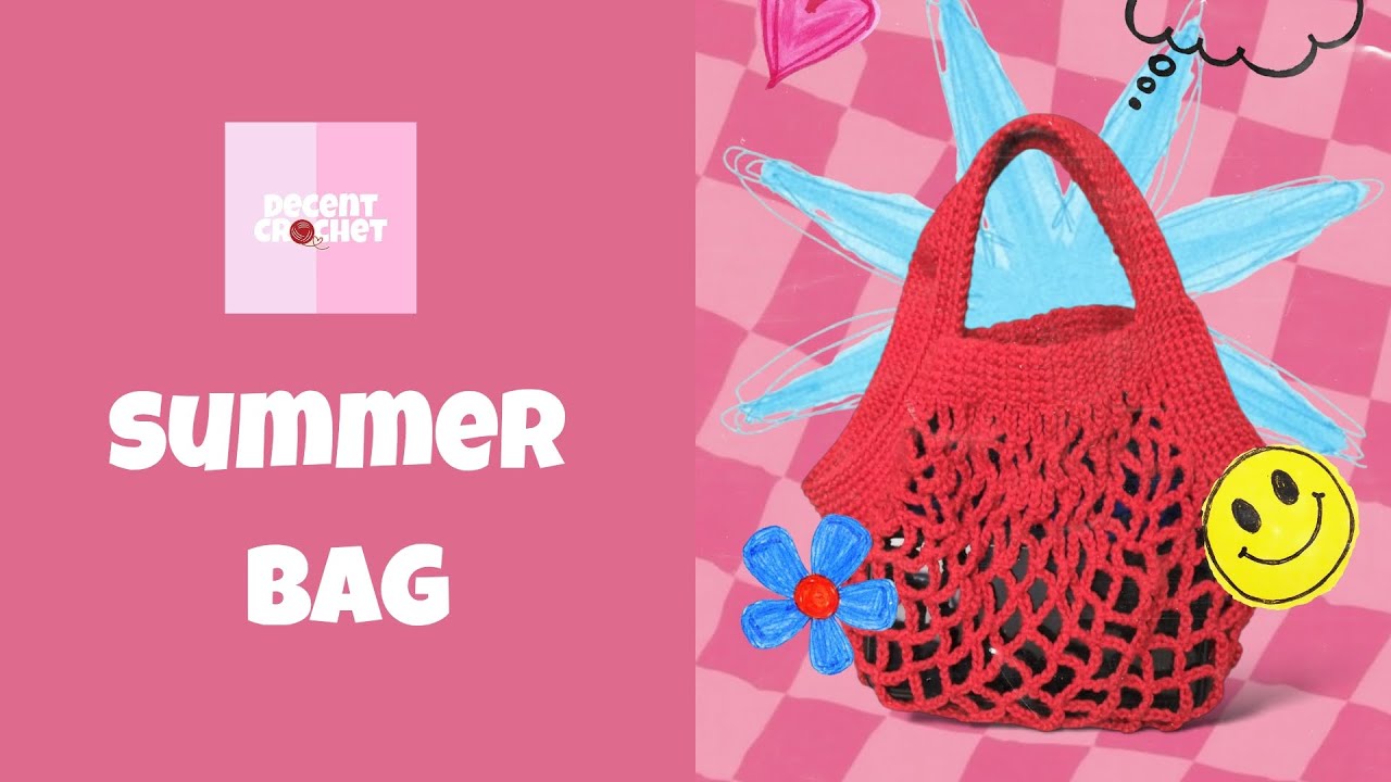 TUTORIAL SUMMER BAG CROCHET FOR BEGINNER