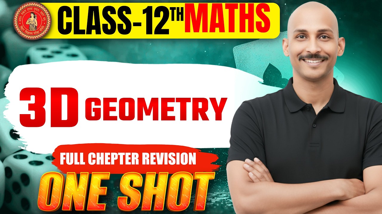 3D Geometry CLASS-12th || Three Dimensional Geometry Class 12th Math BIHAR BORD ||RK Kiran classes||