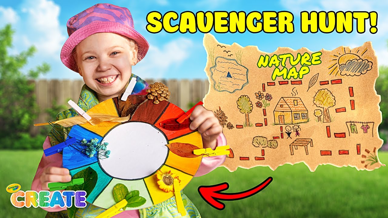 Scavenger Hunt Craft Challenge! 🌞♻️ Recycled Nature Crafts for Kids