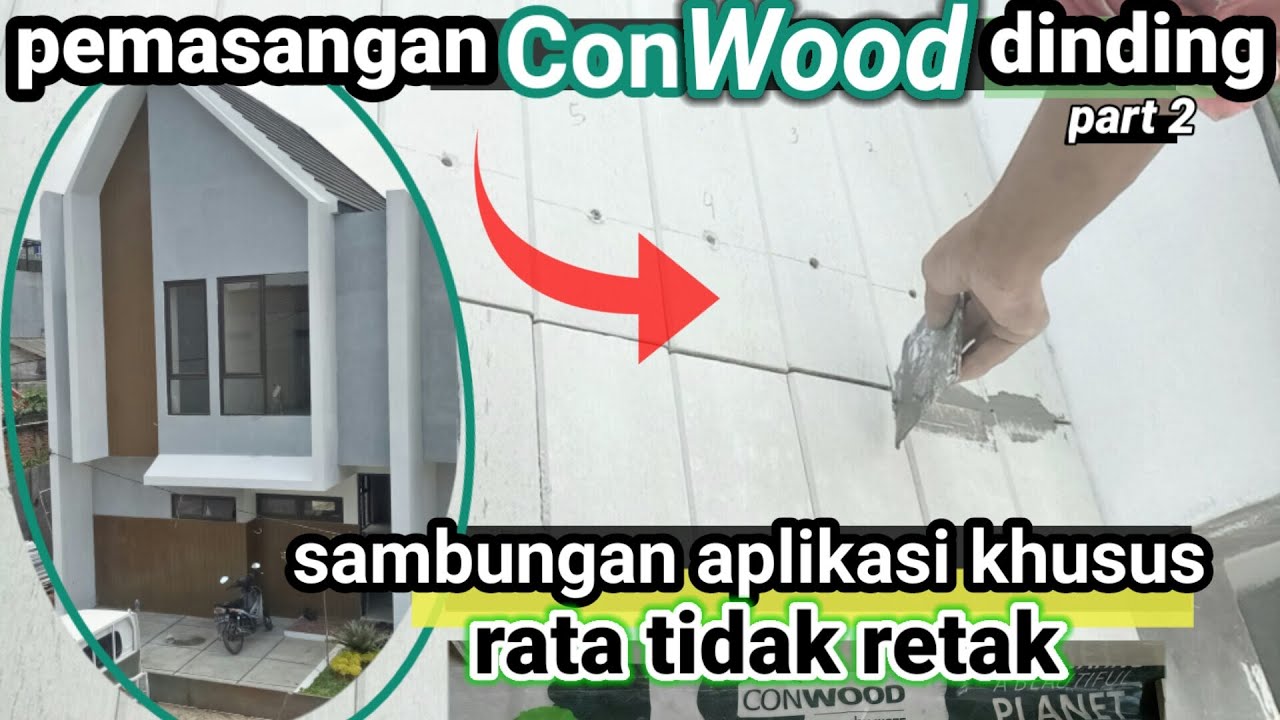dinding rumah conwood pada pemasangan lantai 2 #part2