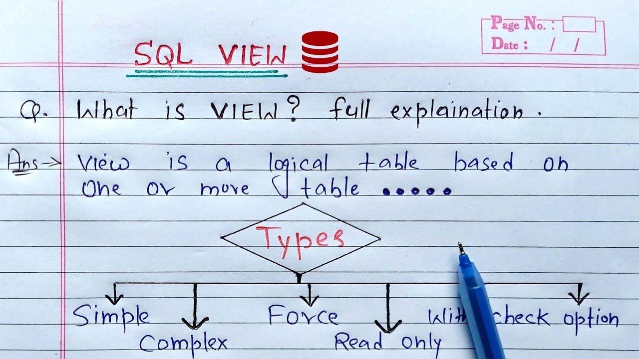 view in sql | types of view in sql | Oracle Database