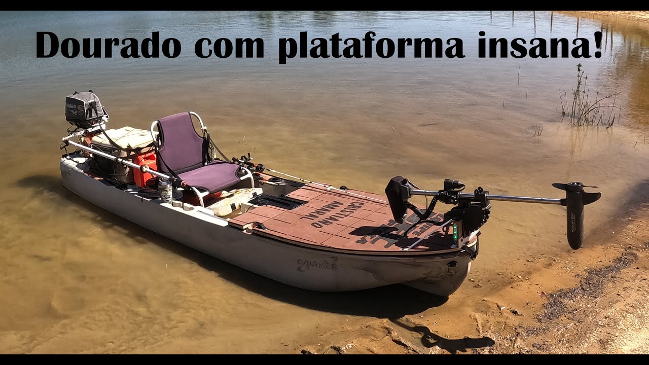 Caique Dourado com plataforma topppp