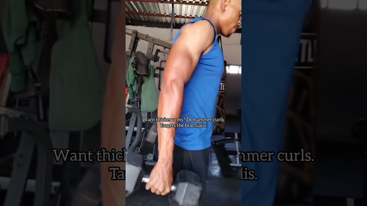 Thicker arms = hammer curls 💪