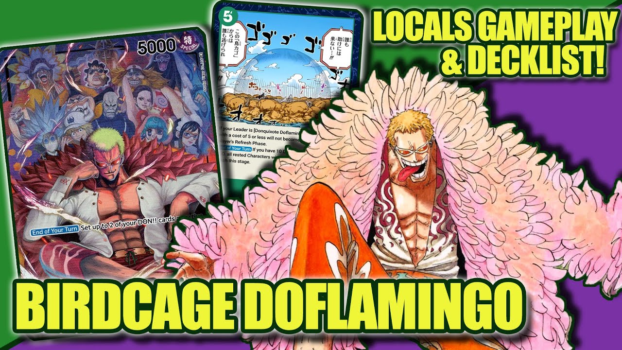 I Brought BIRDCAGE Doflamingo to My Locals in OP05! - Decklist & Gameplay w/ Commentary