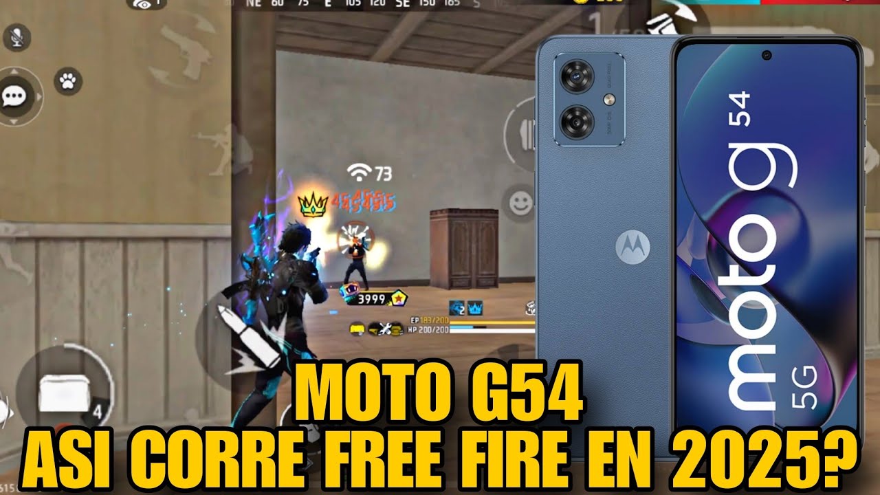 ASÍ CORRE FREE FIRE EN EL MOTOROLA MOTO G54 ¿VALE LA PENA PARA 2025?