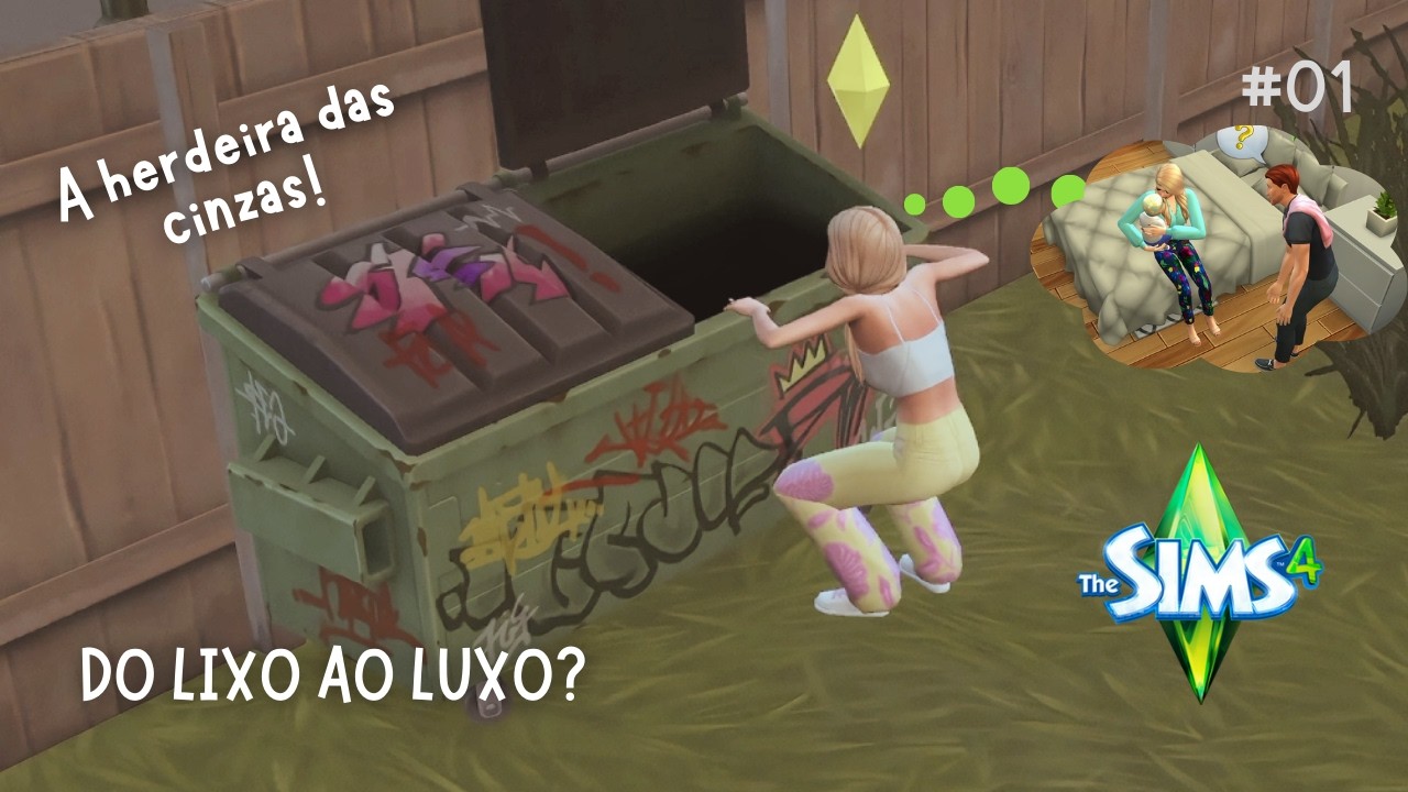 O IMPÉRIO VIROU CINZAS | DO LIXO AO LUXO - A HERDEIRA DAS CINZAS! | THE SIMS 4 | EP #01