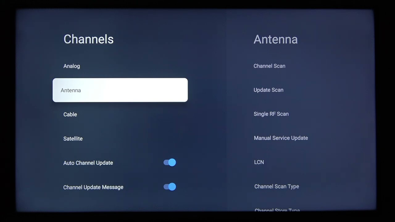 Как настроить цифровые каналы (DVB-T2 / спутниковое телевидение) на телевизоре Panasonic