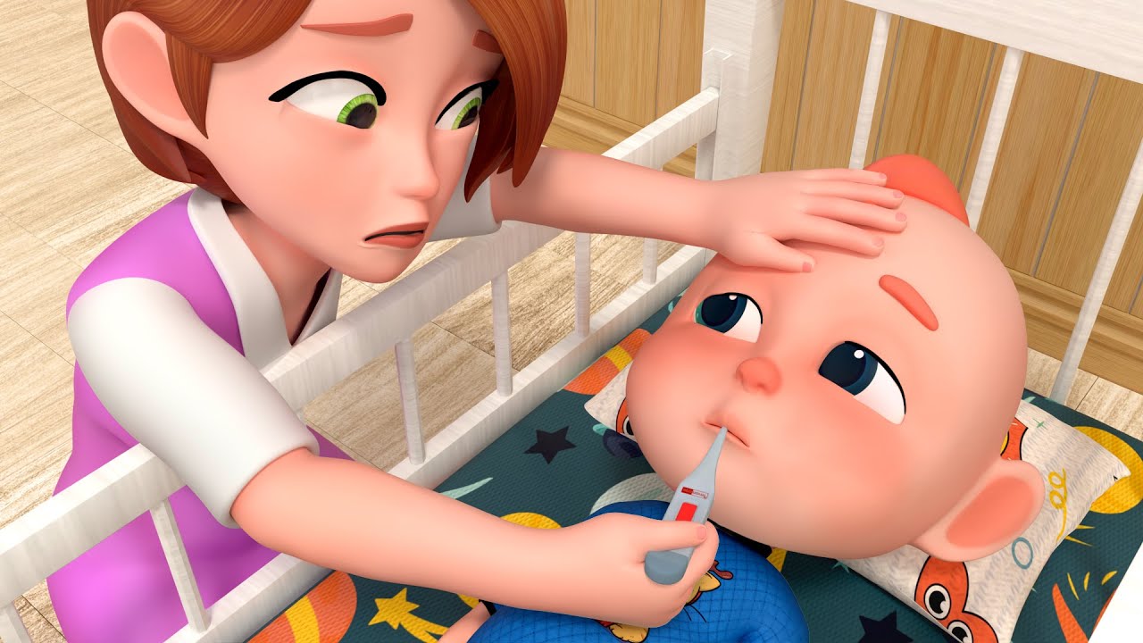 Baby Got Sick - SICK SONG - Johny Johny Yes Papa | Nursery Rhymes & Kids Song