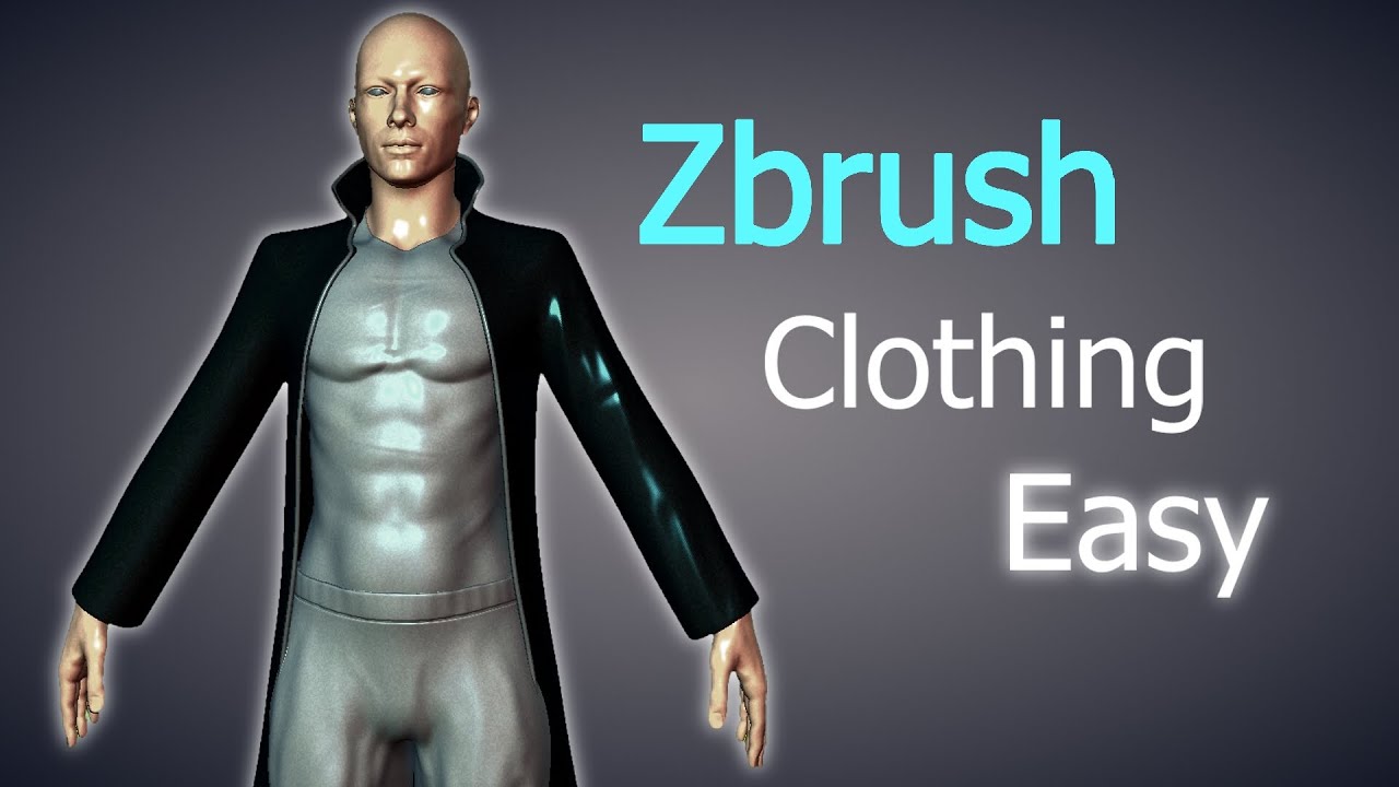 Урок по созданию одежды в Zbrush / простые складки