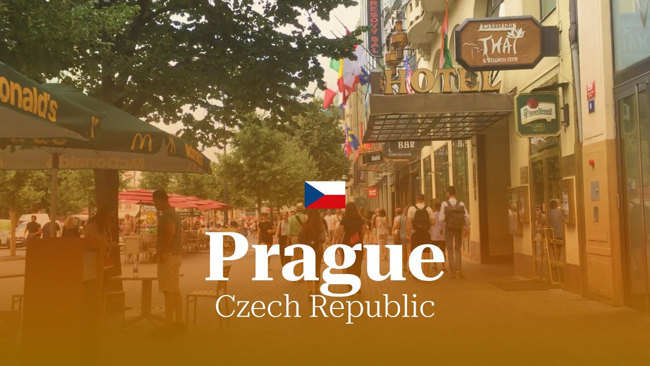 Prague walking tour 2024, Czech Republic #prague #czechrepublic #wenceslassquare