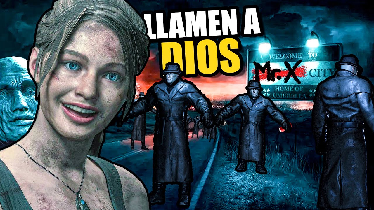 RESIDENT EVIL 2 REMAKE PERO TODOS LOS ENEMIGOS SON MR X 👁👄👁