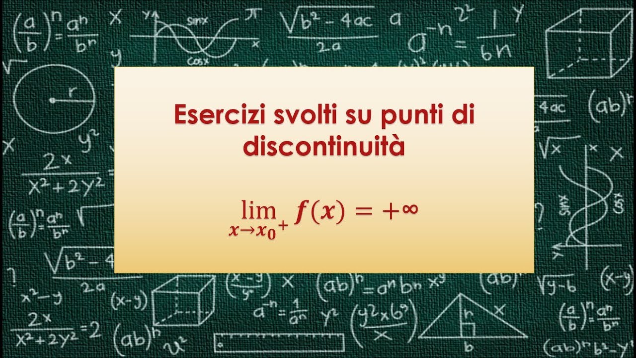 Esercizi svolti su punti di discontinuità