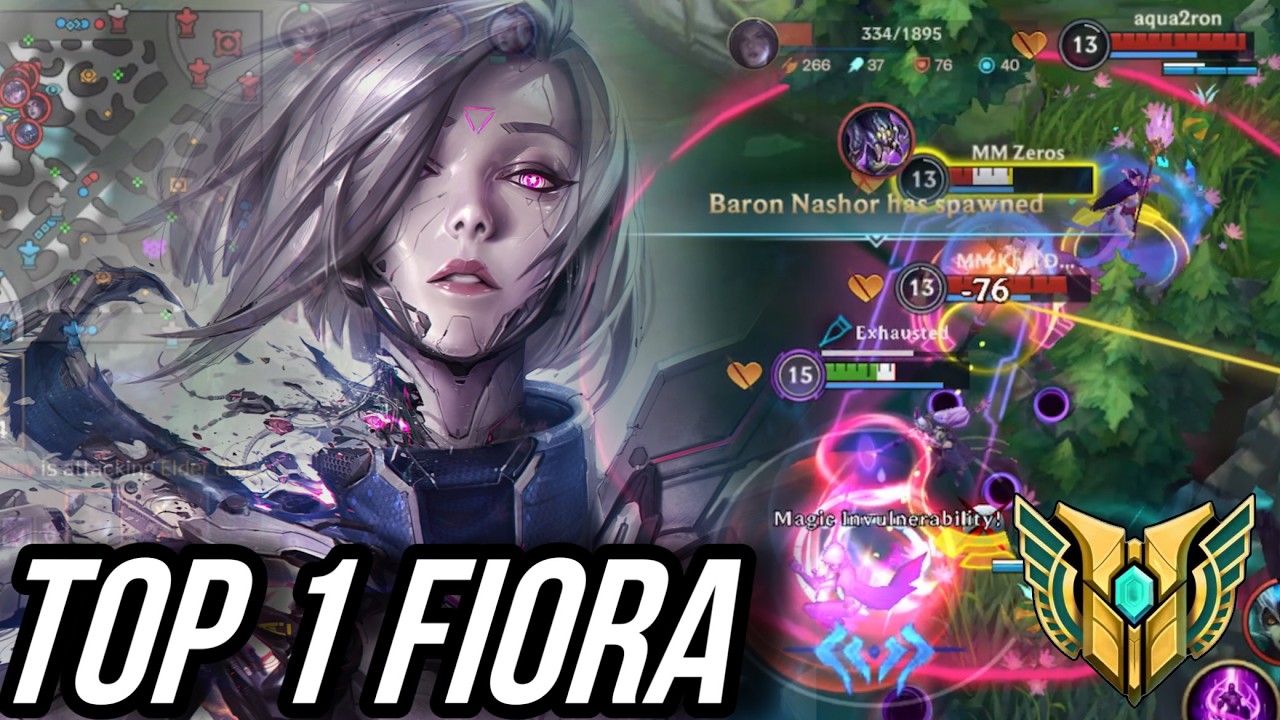 HOW TO GET CHALLENGER WITH FIORA | BUILD&RUNES | WILDRIFT