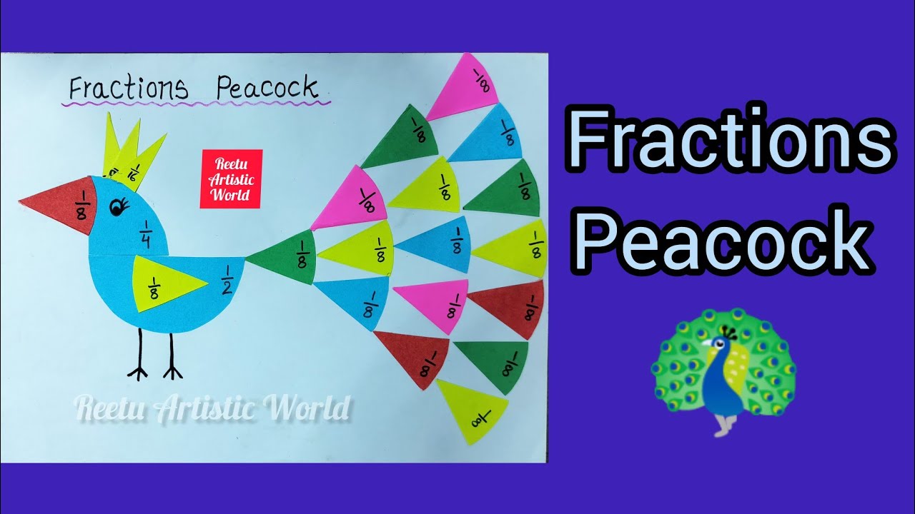 Fractions Peacock /Art integrated Math Project
