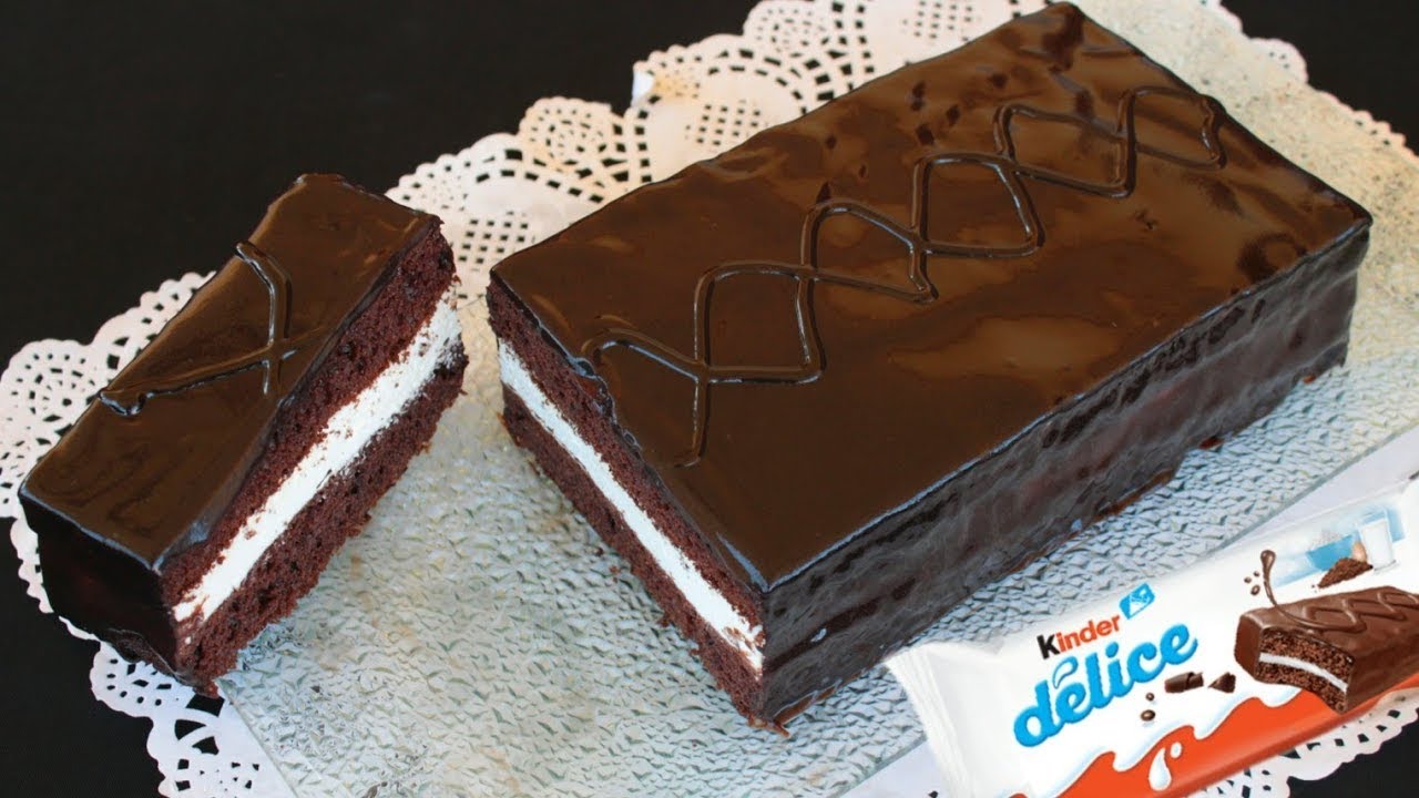 كيك كيندر دليس ببيضة واحدة فقط خفيف وعاااامر شكلاط فرحي به وليداتك