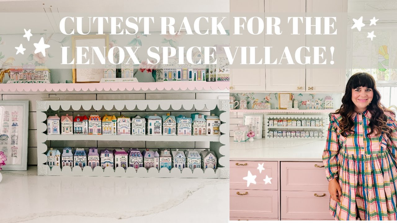 DIY Scalloped Spice Rack | Perfect for Lenox Spice Village!