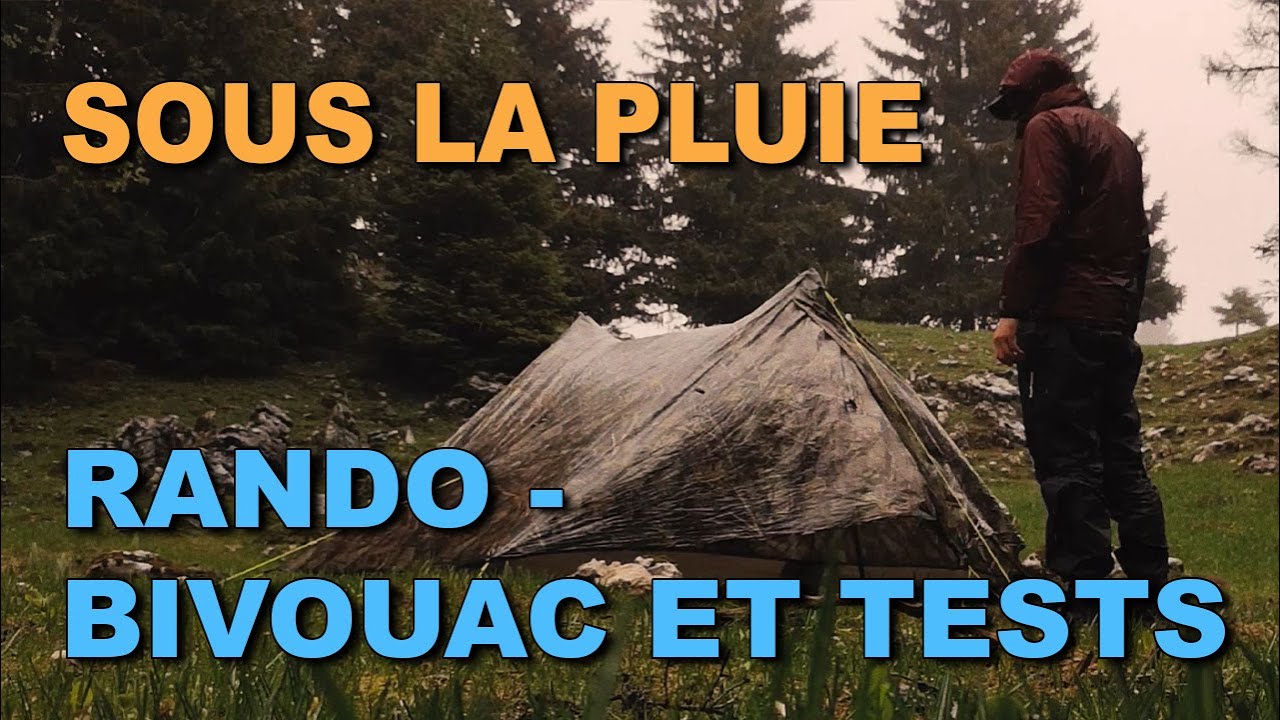 RANDO / BIVOUAC DE PRINTEMPS SOUS LA PLUIE