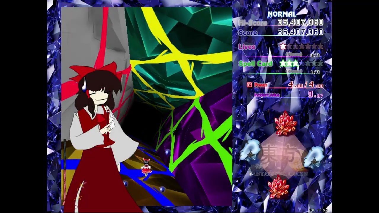 Touhou 20 TESMgoofs stage 4 Reimu R1B1B1R1 NNMNBNHB