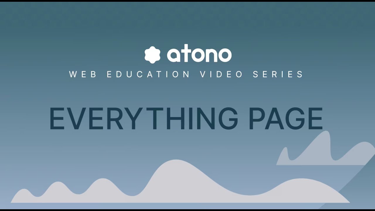 Using the Everything page in Atono