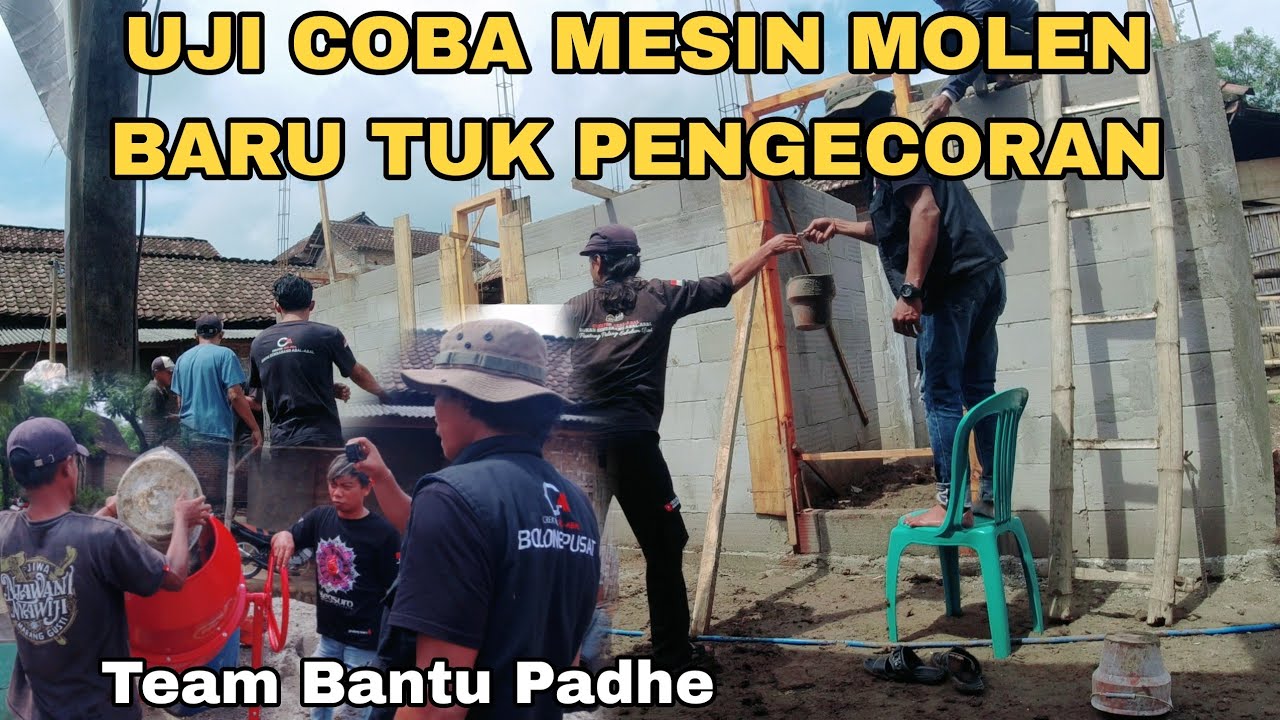 Excited❗❗Perdana Pengecoran Menggunakan Mesin Molen 