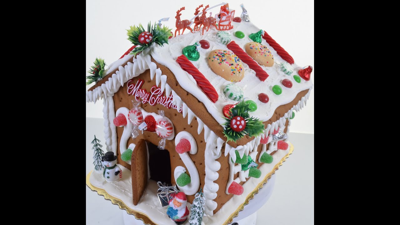 How to make Gingerbread House - Creating Gingerbread with Royal Icing
