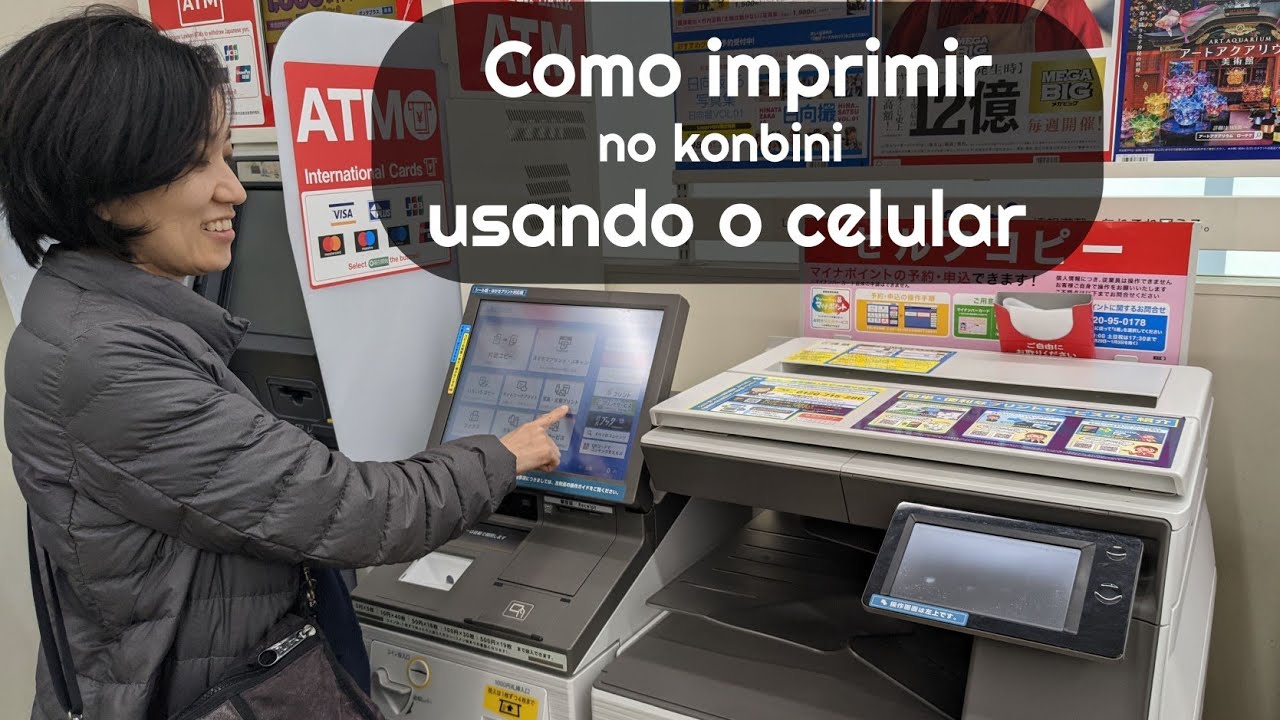 IMPRIMIR COM CELULAR no konbini