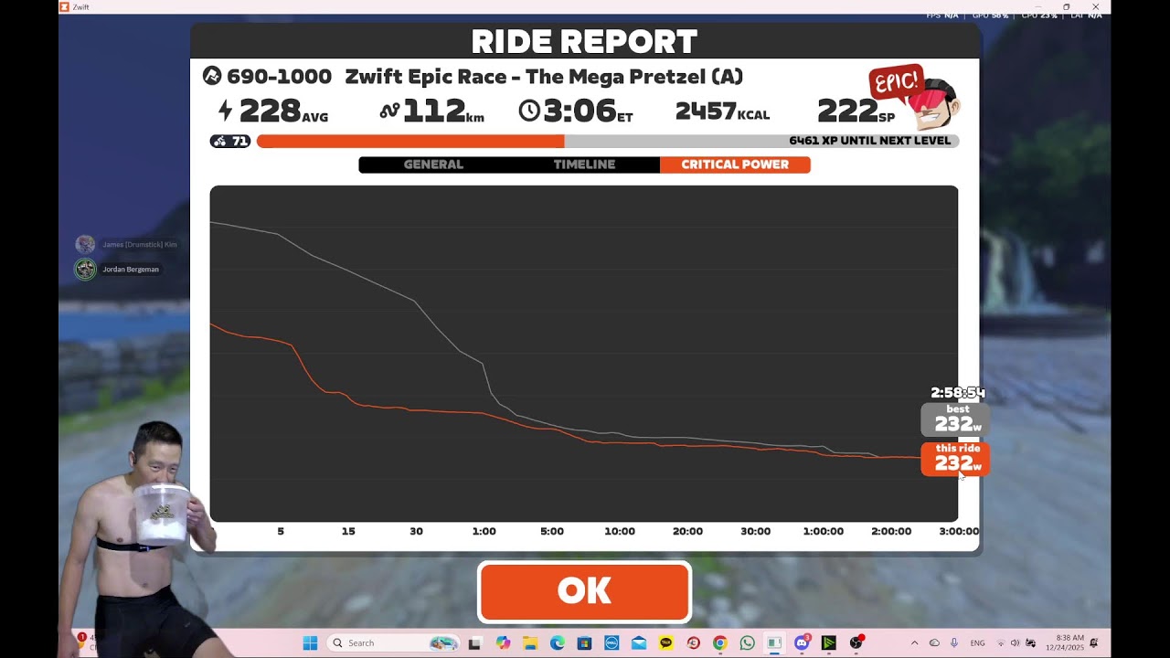 Goal: BEAT LUCA! 3+ Hours. Longest/Hardest Course Ever. Zwift Epic Race - Mega Pretzel