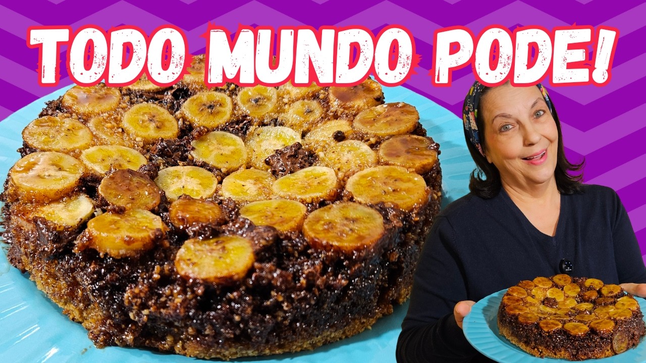 NÃO EXISTE NENHUM BOLO DE BANANA DIET MELHOR DO QUE ESSE