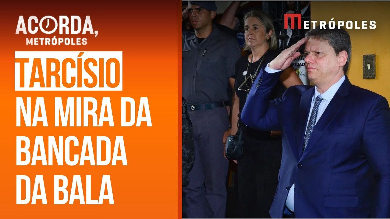 Tarcísio vive crise com polícia e vira alvo da bancada da bala