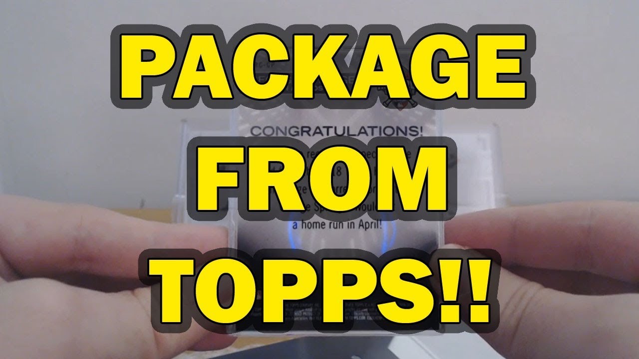 PACKAGE FROM TOPPS!! IRL MAIL DAY