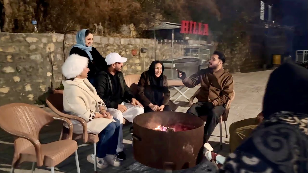 قسمت از سفر یک ساله فامیلی ما که نشر نشده بود| گیم جالب اکتنگ دور آتش با همگی👏🤗