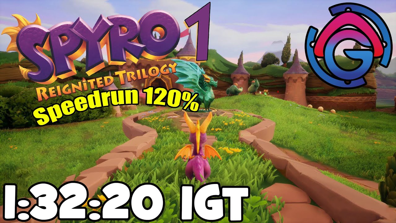 Spyro 1 - Speedrun 120% - 1:32:20 IGT