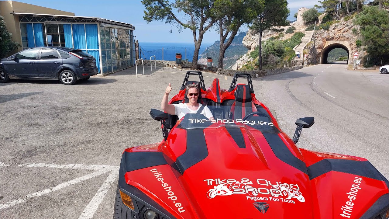 Mallorca Slingshot Car. Von Paguera, Palma, das Tramuntana Gebirge, Banyalbufa