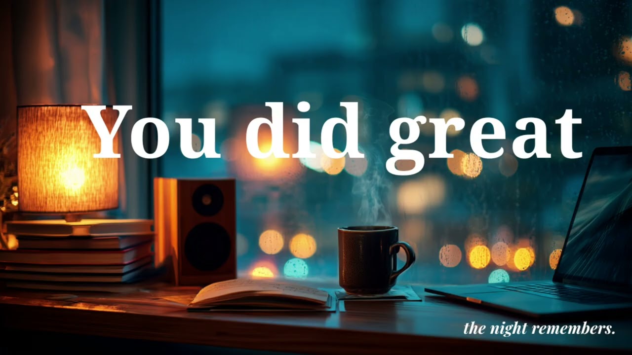 You Did Great ASMR | Cozy Evening Workspace