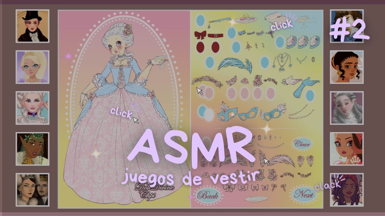 ASMR ✧ Sonidos RÁPIDOS E IMPREDECIBLES y RAMBLING jugando a VESTIR MUÑECAS 👗👸🏼