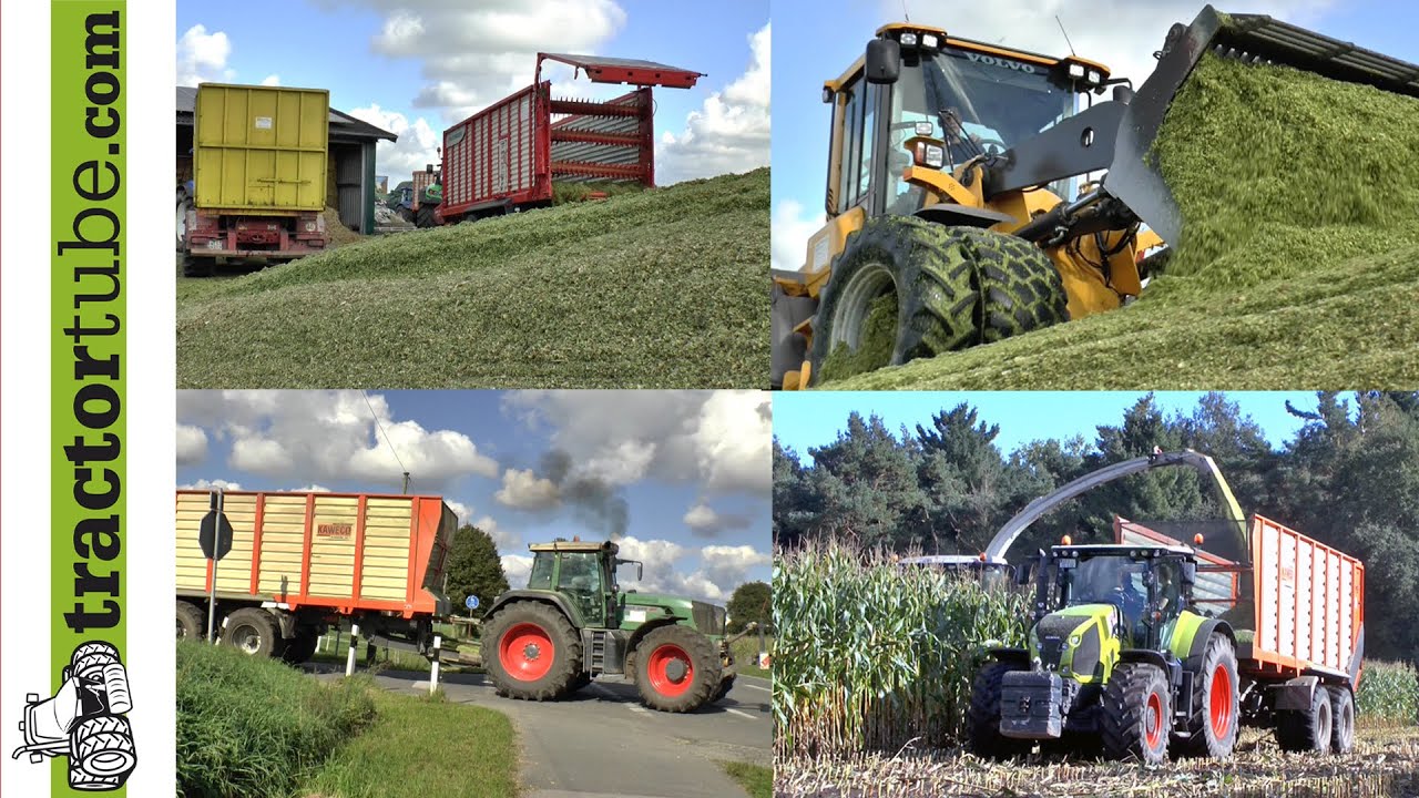 Mais 2015 - Häckseln und Festfahren mit LU Klein-Hitpaß - pur Sound - corn 2015 - maishakselen