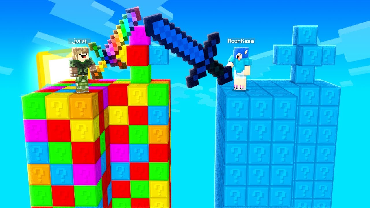 TODOS LUCKY BLOCKS vs ILHA AZUL | MINECRAFT ILHA LUCKY BLOCK