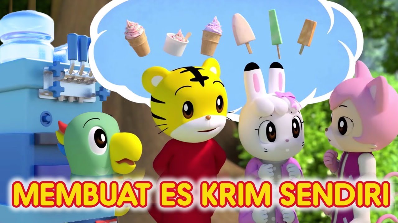 MEMBUAT ES KRIM SENDIRI I Pertemanan I Kartun Anak I Shimajiro Indonesia