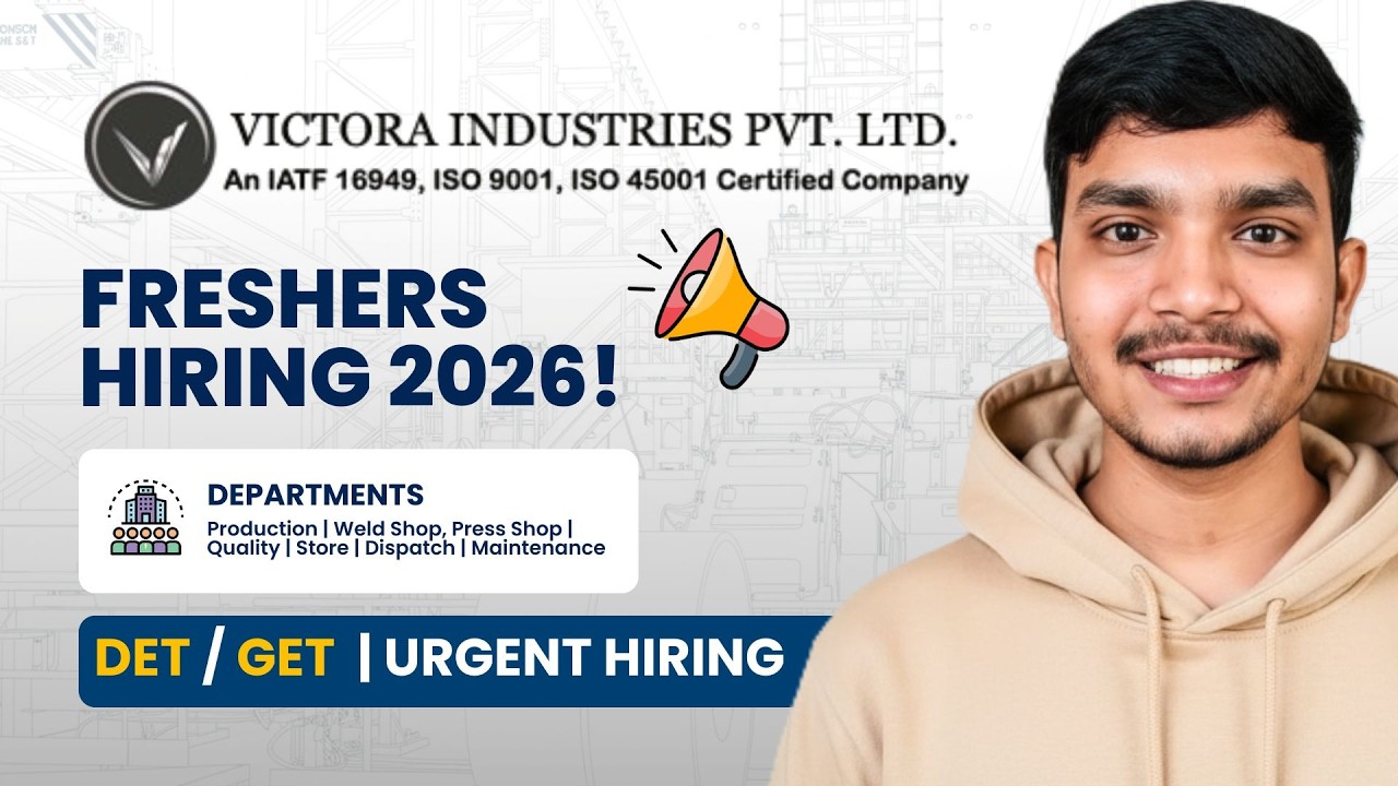 Victora Industries Hiring 2026 | DET, GET | Fresher Diploma Jobs | Manish Mahato