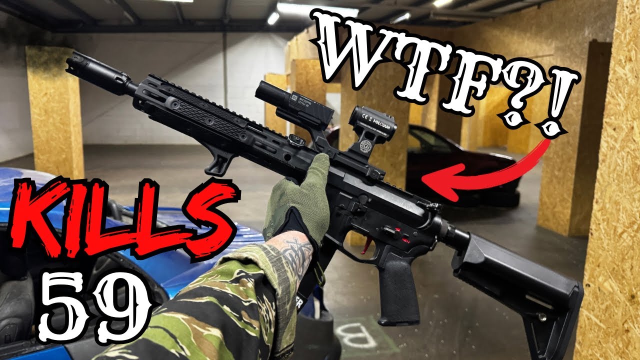 Soldier plays Airsoft at Mr. Airsoft CQB insane gameplay