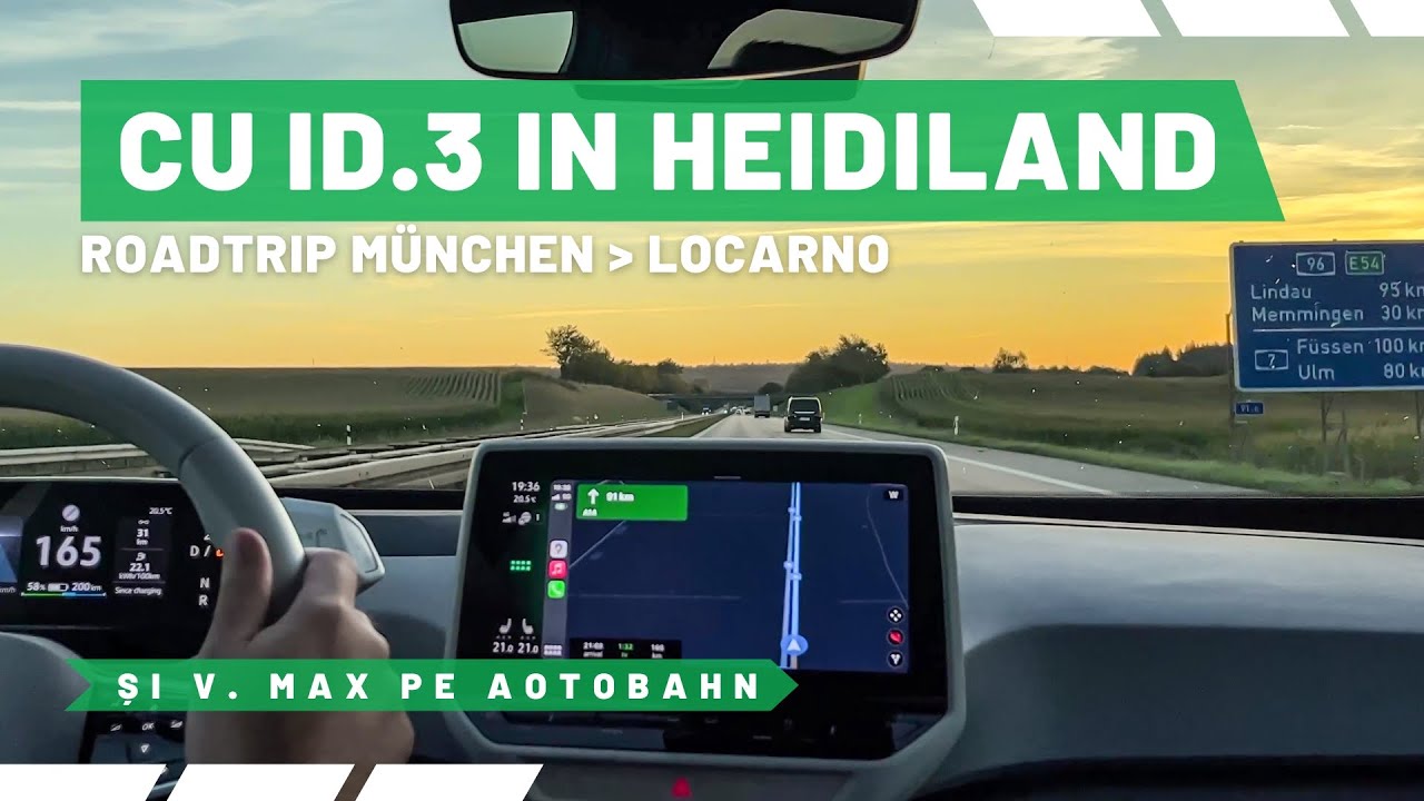 München - Locarno cu Volkswagen ID.3. Jurnal de călătorie