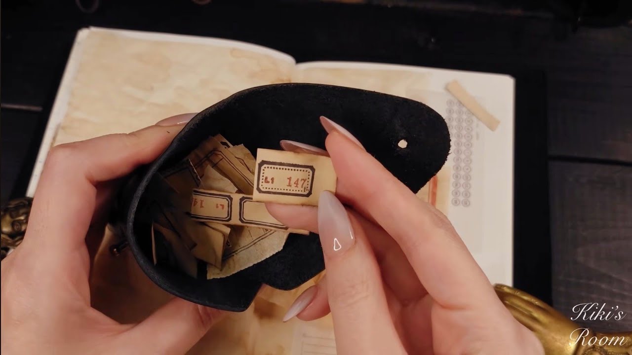 コーヒー染め) Vintage Journalingのアイデア/Collage and keep a diary,Coffee-dyed paper