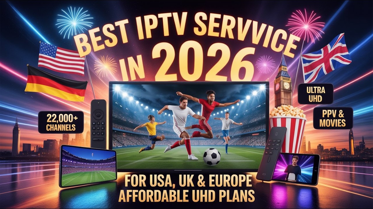 Best IPTV Service in 2026 | No buffering & Instant Activation | All Premium Channels UHD, FHD, HD