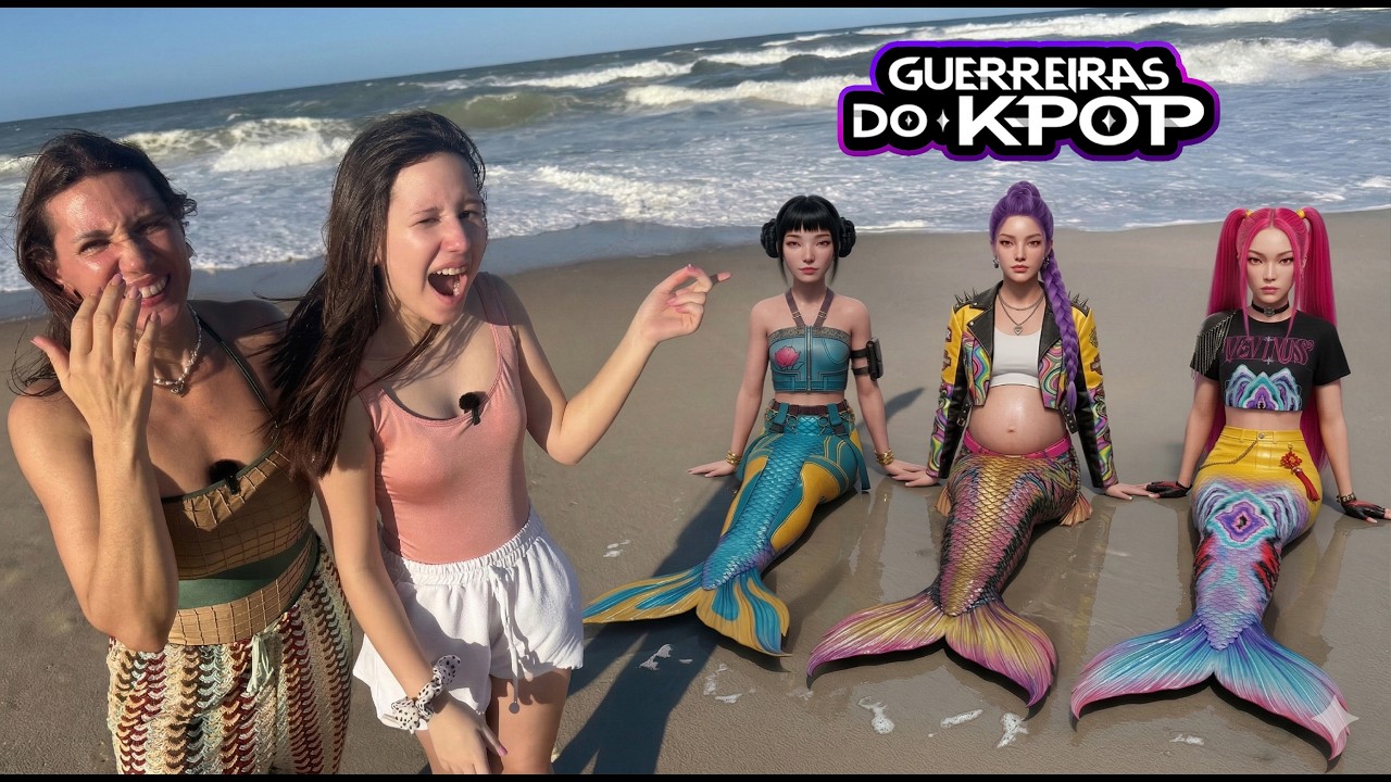 AS GUERREIRAS DO K-POP VIRARAM SEREIAS E APARECERAM NA PRAIA!
