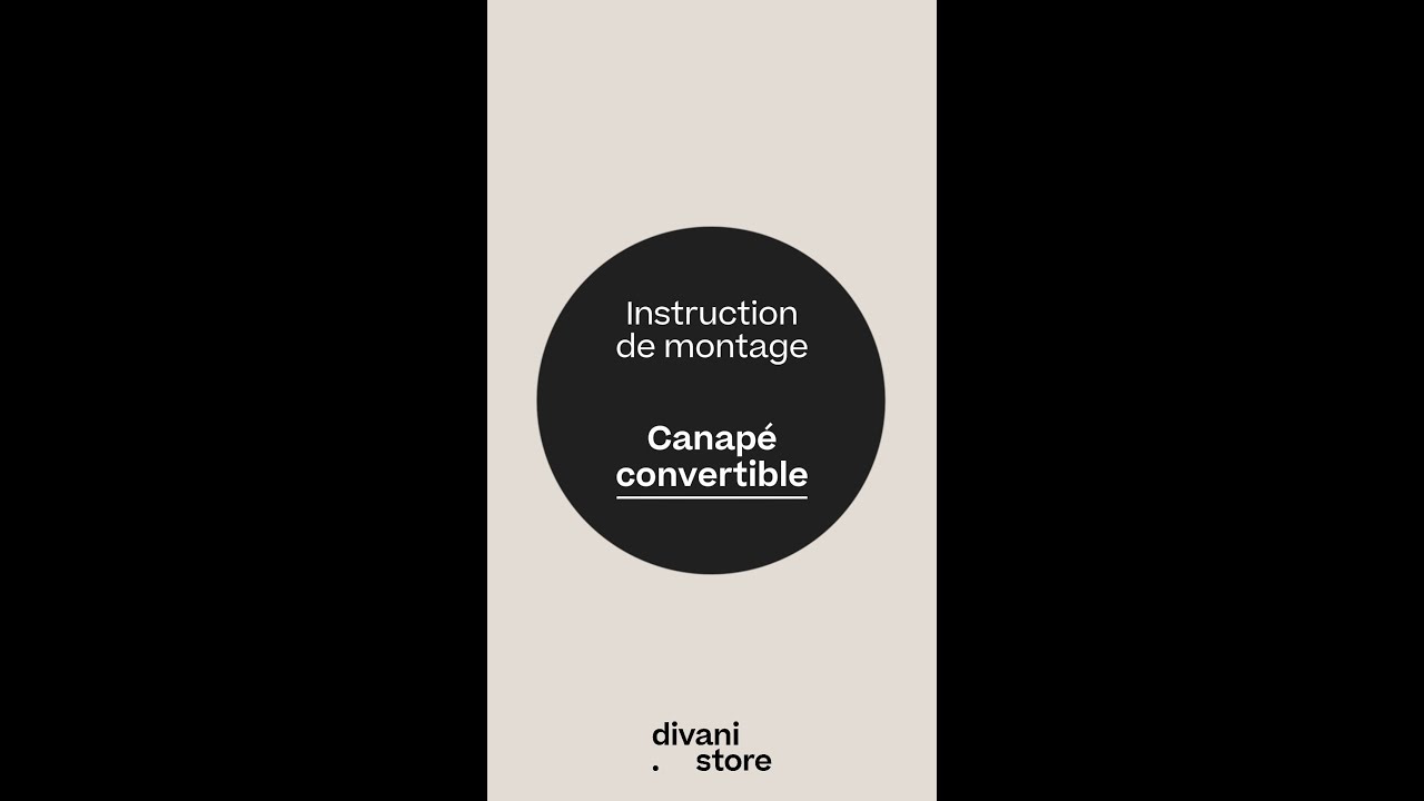 Instruction de montage: canap&eacute; convertible | divani.store