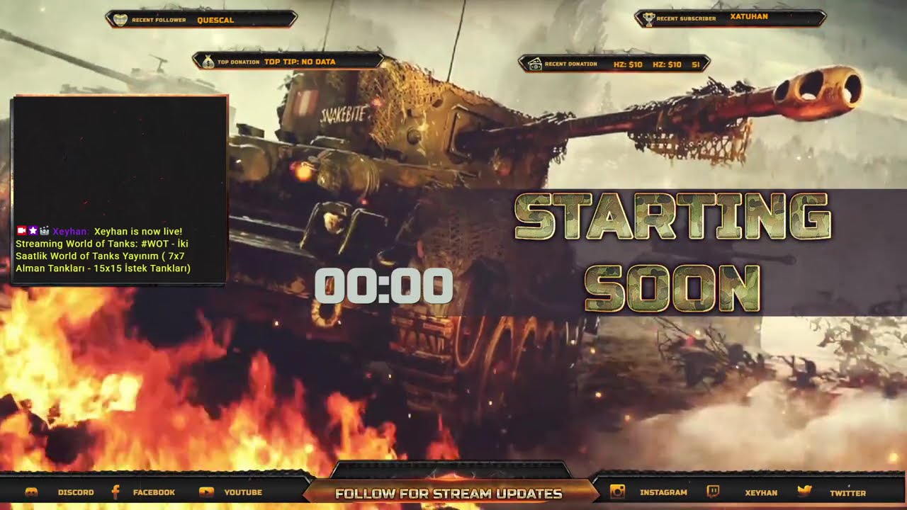 #WOT - İki Saatlik World of Tanks Yayınım ( 7x7 Alman Tankları - 15x15 İstek Tankları)